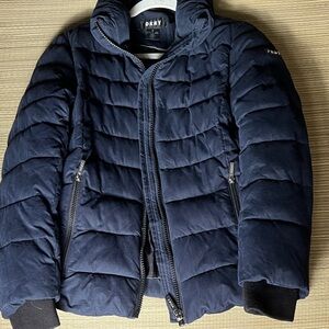 DKNY Navy Puffer Jacket